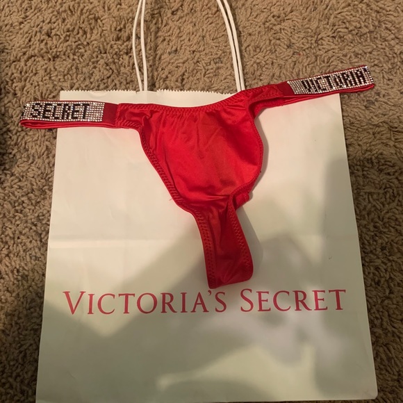 NWT❤️ VS Rhinestone Shine Thong - Picture 8 of 11